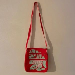 Hawaiian quilt messenger bag